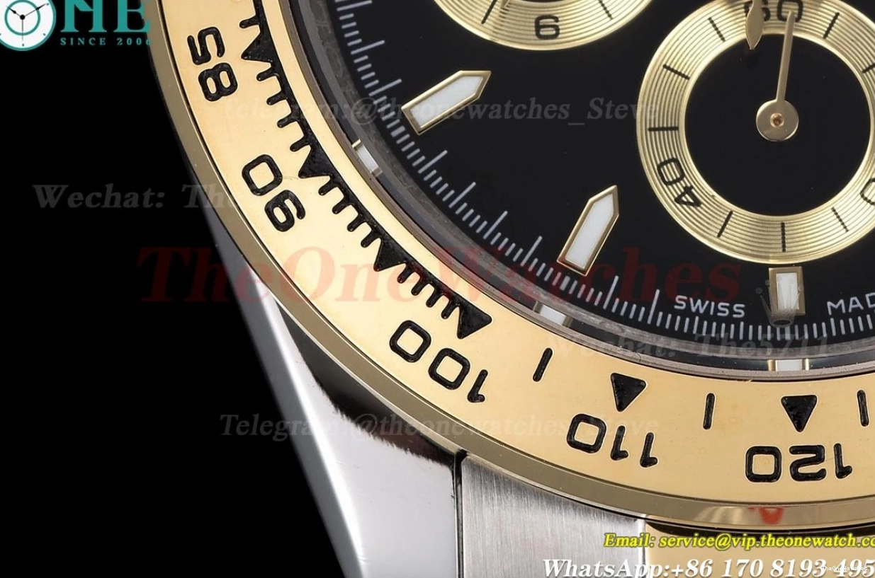 YG Dial SS GDF A3836 Daytona Black 40mm 0210